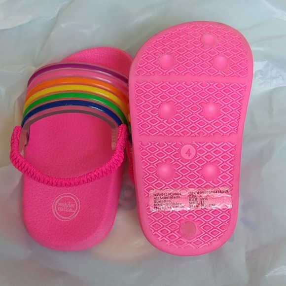 Baby plastic flip flops sandals - Picture 2 of 4